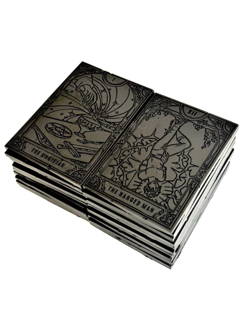 Orgonitas 22 Arcanos Mayores del Tarot de Cuarzo Blanco, Shunguita, Turmalina, Pirita y Hierro - buy online