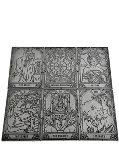 Pack #2 - 6 Orgonitas Arcanos Mayores (VI al XI) del Tarot de Cuarzo Blanco, Turmalina, Pirita y Hierro - comprar online
