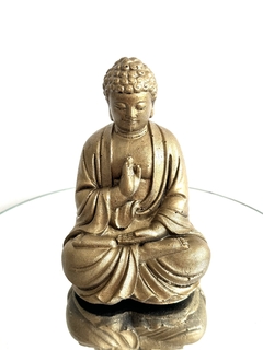 Orgonita Buddha Grande de Cuarzo Blanco, Cuarzo Cristal, Hierro, Turmalina y Pirita - comprar online