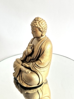 Orgonita Buddha Grande de Cuarzo Blanco, Cuarzo Cristal, Hierro, Turmalina y Pirita - CAZIMI ORGON