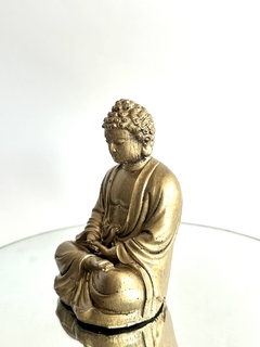 Orgonita Buddha Mediana de Hierro, Cuarzo Cristal, Turmalina y Pirita - comprar online