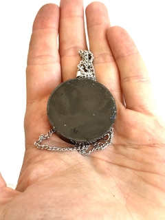 Dije Orgonita Chakra Manipura de Cuarzo Cristal, Turmalina, Pirita y Hierro - CAZIMI ORGON