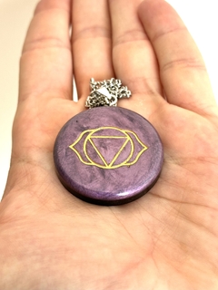 Dije Orgonita Chakra Vishuddha Garganta de Cuarzo Cristal, Turmalina, Pirita y Hierro - (copia) - (copia) on internet