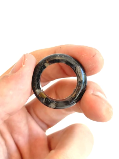 Orgonita Anillo Onix Estilo Redondo de Hierro y Cuarzo Cristal na internet