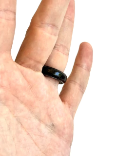 Orgonita Anillo Onix Estilo Redondo de Hierro y Cuarzo Cristal - comprar online