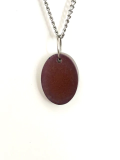 Dije Orgonita Ovalo Pequeño Violeta de Cuarzo Cristal y polvo de Cobre - buy online