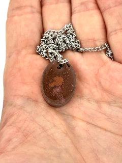 Dije Orgonita Ovalo Pequeño Violeta de Cuarzo Cristal y polvo de Cobre - online store