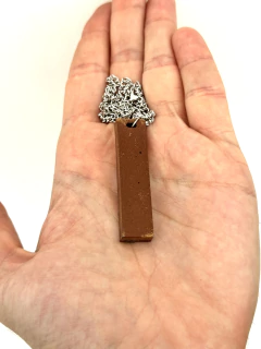 Dije Orgonita Rectangular de Cobre y Cuarzo Cristal - CAZIMI ORGON