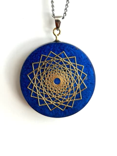 Dije Orgonita Geometría Sagrada de Cuarzo Cristal, Turmalina, Pirita y Hierro - (copia) - comprar online
