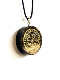 Dije Orgonita Vegvisir de Ojo de Tigre , Cuarzo Blanco, Turmalina, Pirita y Hierro en internet