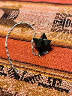 Péndulo Orgonita Merkabah de Cuarzo Blanco, Cristal, Turmalina, Pirita y Hierro en internet