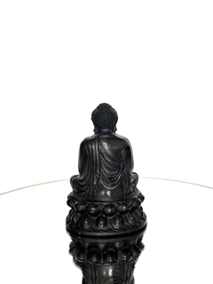 Orgonita Buddha Pequeña de Cuarzo Blanco, Turmalina, Pirita y Hierro - tienda online