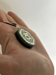Dije Orgonita Chakra Corazón de Cuarzo Blanco, Turmalina, Pirita y Hierro - CAZIMI ORGON
