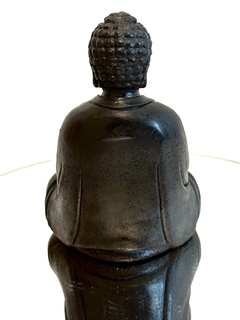 Orgonita Buddha Grande de Hierro, Cuarzo Cristal, Turmalina y Pirita - CAZIMI ORGON