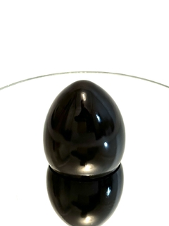 Orgonita Huevo de Hierro y Cuarzo Cristal