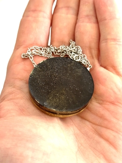 Dije Orgonita Chakra Manipura de Cuarzo Cristal, Turmalina, Pirita y Hierro - tienda online