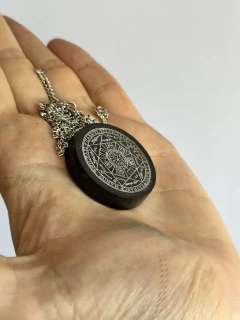 Dije Orgonita Sello de los 7 Arcángeles de Cuarzo Blanco, Shunguita, Turmalina, Pirita y Hierro - online store