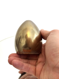Orgonita Huevo Bronce de Cuarzo Cristal, Turmalina, Pirita, Cobre y Hierro - tienda online
