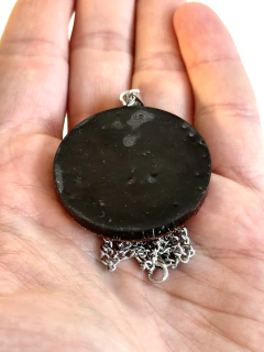 Dije Orgonita Chakra Svadhishthana o Sacro de Cuarzo Cristal, Turmalina, Pirita y Hierro - CAZIMI ORGON