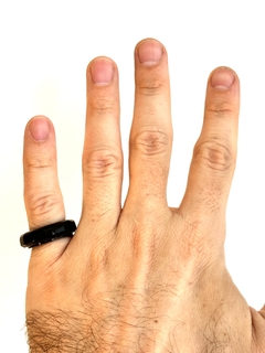 Imagen de Orgonita Anillo Estilo Diamante de Hierro, Cuarzo Cristal y Turmalina