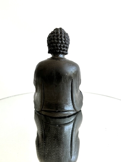 Orgonita Buddha Mediana de Hierro, Cuarzo Cristal, Turmalina y Pirita - CAZIMI ORGON