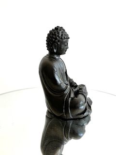 Imagen de Orgonita Buddha Mediana de Hierro, Cuarzo Cristal, Turmalina y Pirita