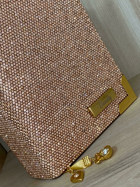 Binário Strass Rosê - comprar online