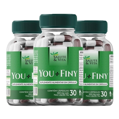 KIT C/ 3 POTES - YOU+FINY POTE C/ 30CÁPS