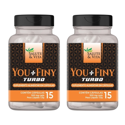 KIT C/ 2 POTES - YOU+FINY TURBO C/ 15 CÁPSULAS