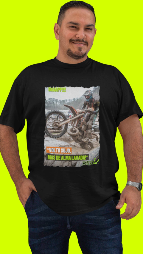 camiseta Volto Sujo Mas De Alma Lavada Plus Size