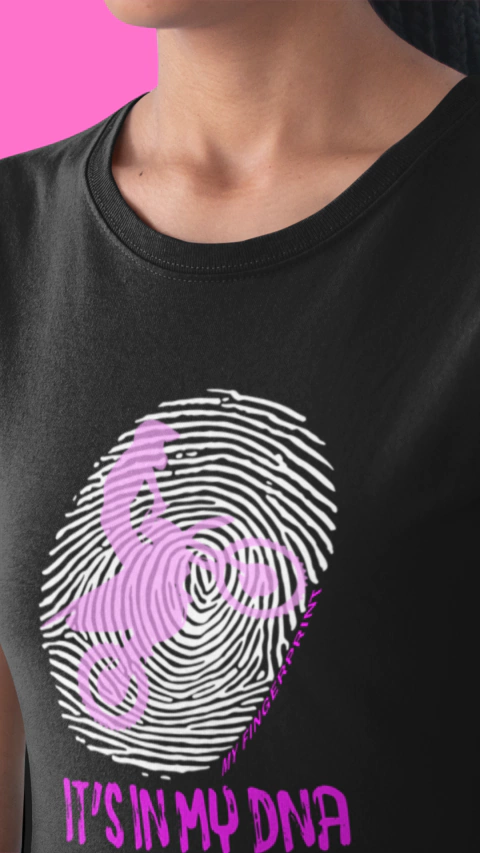 Camiseta Its My Dna Baby Look Algodão