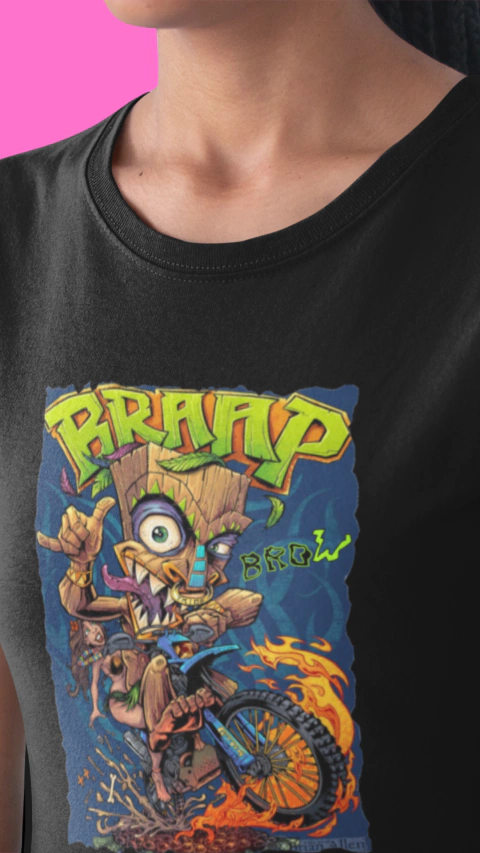 CamisetaTribal Braap Baby Look Algodão