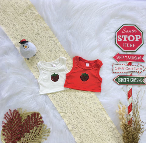 MUSCULOSA TOP FRUTILLA NENA (CURVA COMPLETA) - comprar online