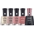 Kit Esmalte Degradê Nude Rosado Diamond Gel Top Coat Risque