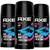 Kit c/ 3 unid. Desodorante Antitranspirante Axe Marine Aerossol 152ml