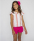 CONJUNTO BATA LISTRADA E SHORTS ALFAIATARIA GIRA