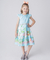 VESTIDO BARRADO LIRIOS GIRA KIDS