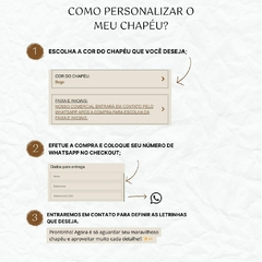 CHAPÉU GRÉCIA ABA LONGA - comprar online