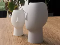 Jarrón Deco 3D "FACE" - Regala de corazon