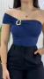 Body Alça Única Com Argola - comprar online