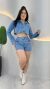 Jaqueta Jeans Brilho - lojas 4e