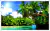 Imagem do Quadro Decorativo Paisagem Praia Coqueiros Árvores Beira Mar Gg