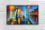 Quadro Decorativo Abstrato Cidades Casal Paris Arte Moderna Colorida - loja online