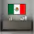 Quadro Decorativo Bandeira Do México Com Moldura Pc001 - comprar online