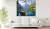 Quadro Decorativo Barco Lago Paisagem Natureza Montanhas Kit Com 2 Telas - Vital Quadros - Quadros Decorativos 