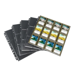 Gamegenic: 24-Pocket Sideloading Pages 10 pcs pack (Preto) - Facil Shopping