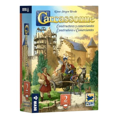 Expansão Carcassonne Construtores e Comerciantes (Nova Edição) - Devir