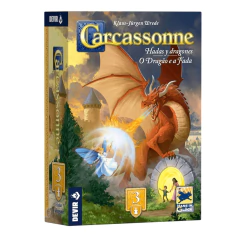 Expansão Carcassonne O Dragão e a Fada (Nova Edição) - Devir