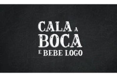 Cala a Boca e Bebe Logo - Jogo Festivo - Buró - Facil Shopping