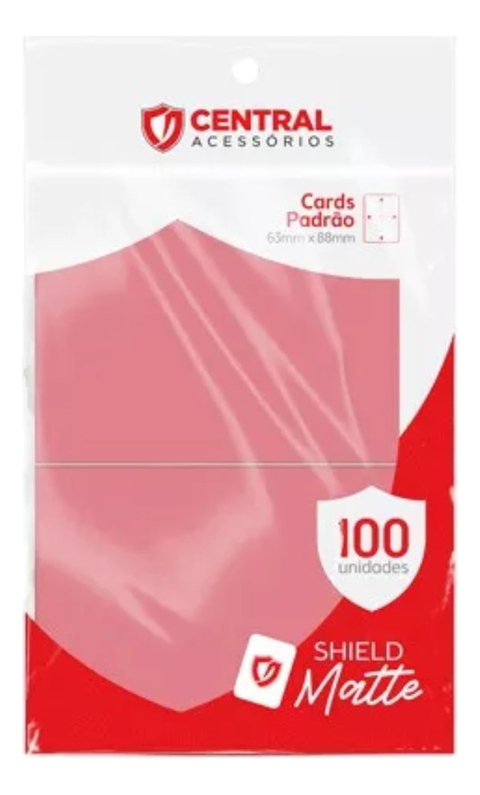 Sleeves p/ Cards Padrão 63x88mm Shield Matte - Rosé
